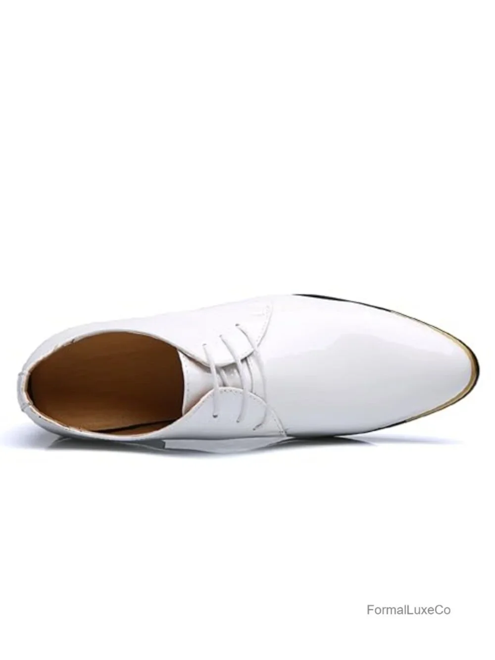 Men's Patent Leather Dress Shoes Oxfords Formal Wedding Tuxedo Lace-up Shoes